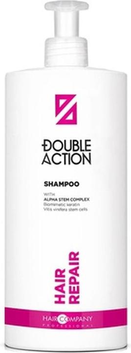 Hair Company Double Action Shampoo for Hair Repair 1000ml (1000 ml, Flüssiges Shampoo)