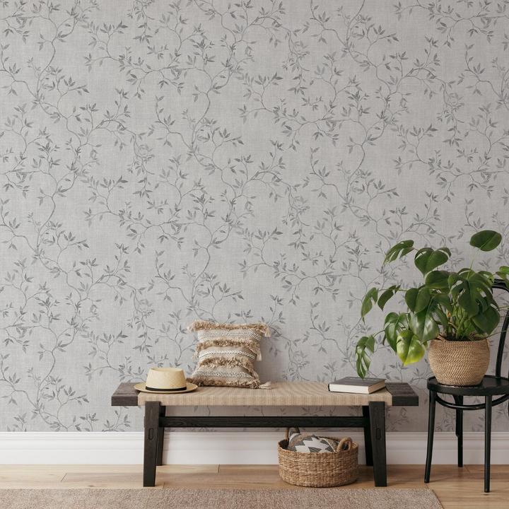 Produktbild Muriva Strukturtapete Darcy James Collection Japandi Blattdesign
