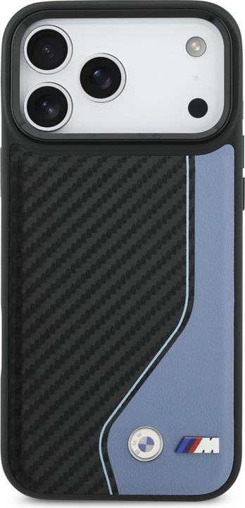 Actual product image BMW Case M Carbon Logo MagSafe for iPhone 17 Pro Max blue (Apple iPhone 17 Pro Max)
