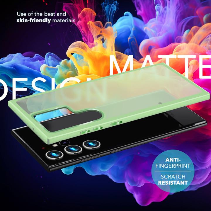 Actual product image Nalia Semi-transparent hybrid cover with protective frame (Samsung Galaxy S24 Ultra)