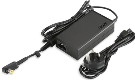 Actual product image Acer Adapter 65W-19V BLACK adapter BLACK yellow EU power cord (65 W)