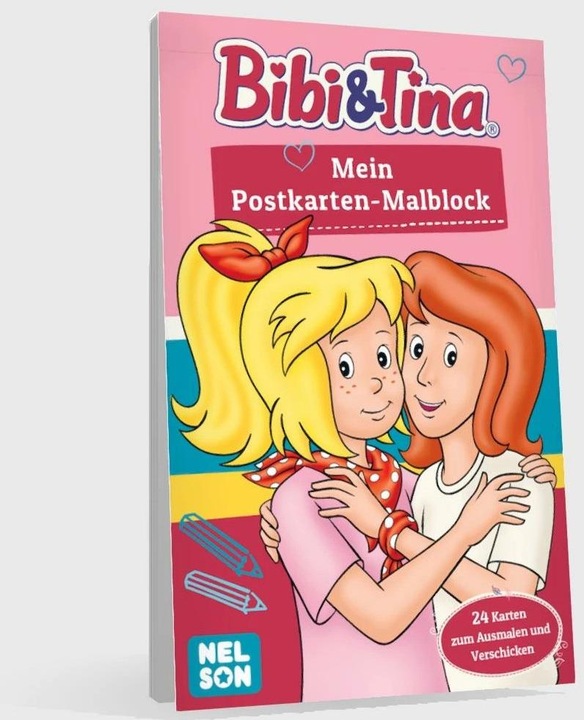 Actual product image Bibi & Tina: My postcard colouring pad