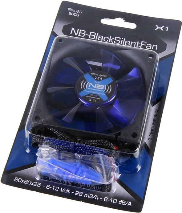 Image du produit Noiseblocker BlackSilent X1 (80 mm, 1x)