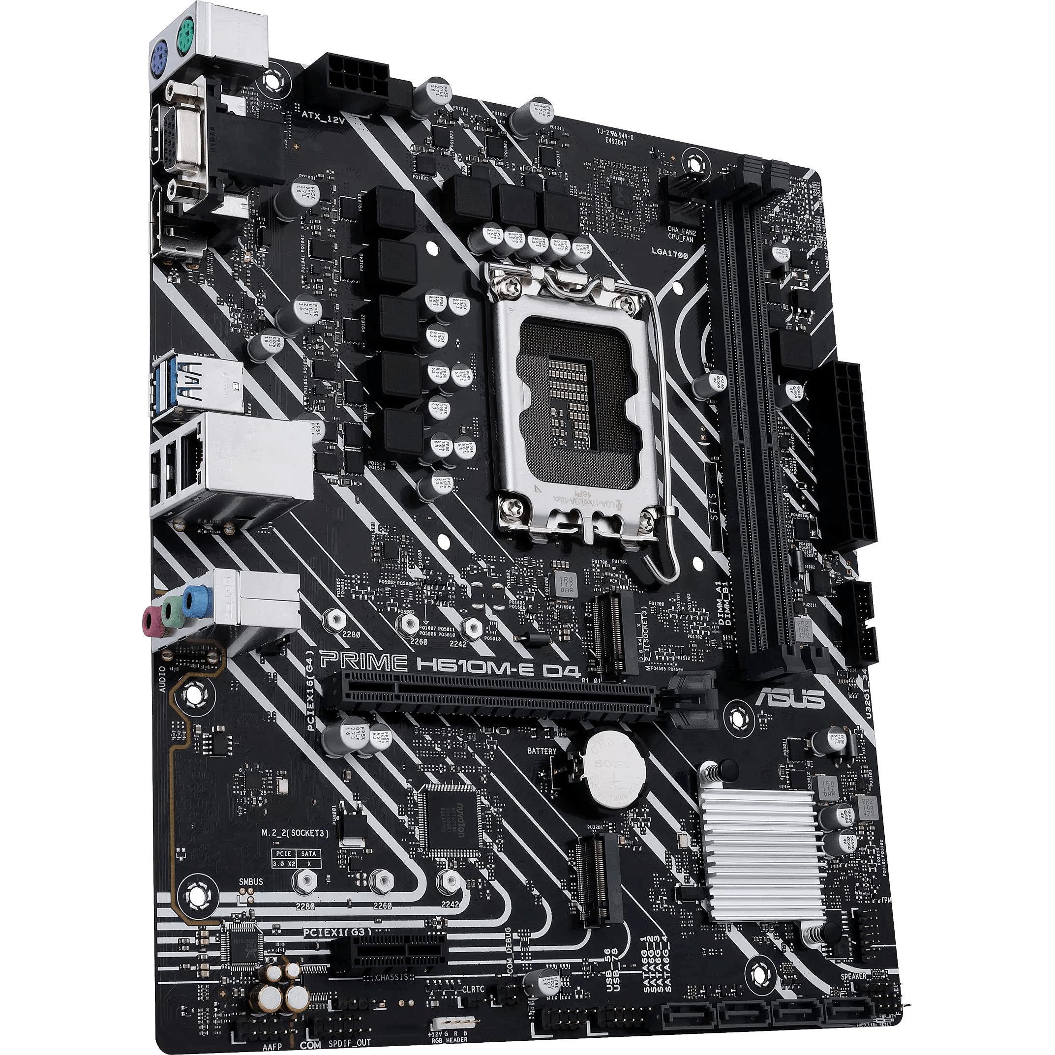 ASUS PRIME H610M-E D4-CSM (LGA 1700, Intel H610, mATX), Mainboard