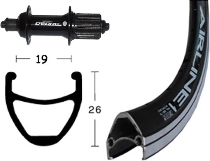 Actual product image Rodi Airline 1 (Rear wheel, 28")