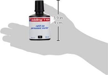 Actual product image Edding Permanent Marker Ink T-100-1 (Black, 1 pcs.)