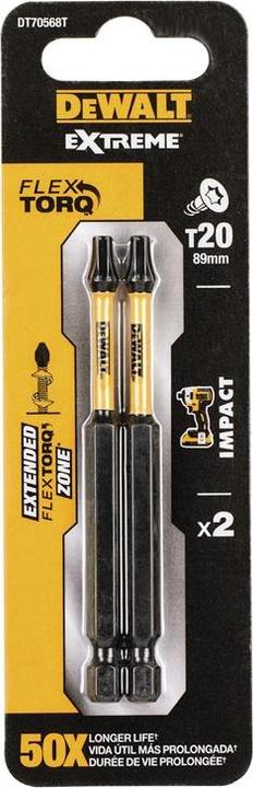 Actual product image DeWalt Torsion bit (Hexagon socket TX)