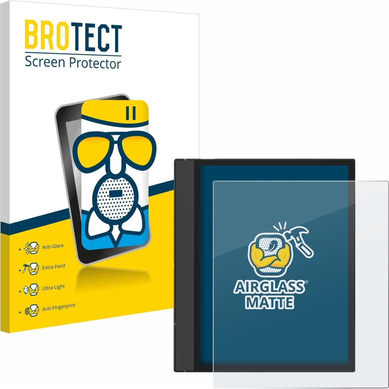 BROTECT Schutzglas Schutzfolie Glas Folie Displayschutz matt, eReader Zubehör, Grau