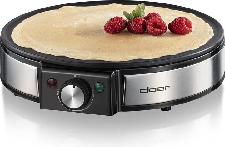 Image du produit Cloer 6630 Crêpière 2 crêpe(s), acier inoxydable