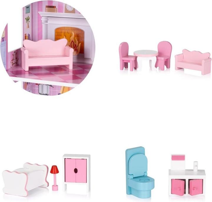 Image du produit Chipolino Maison de poupées 9 meubles