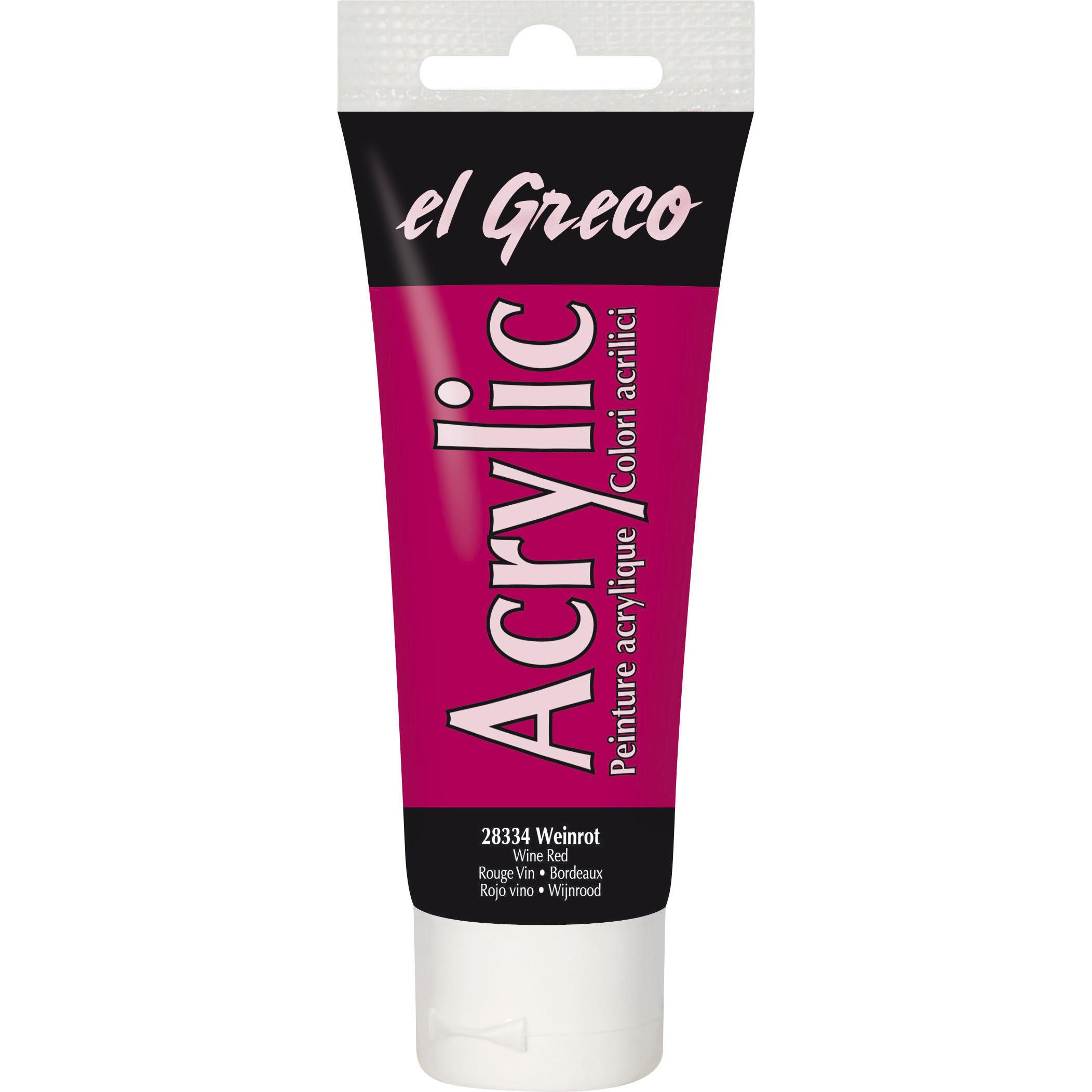 Kreul, Künstlerfarbe + Bastelfarbe, el Greco Acrylic 75ml (Weinrot, 75 ml)