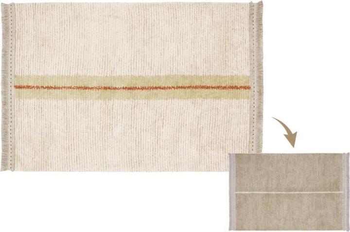 Actual product image Lorena Canals Reversible carpet Duetto Sage L (170 x 240 cm)