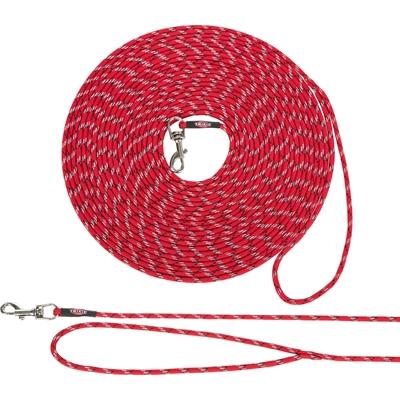 Thumbnail - Trixie Junior sporline til hvalpe, XXS-XS: 8 m/ø 4 mm, rød (XXS, Hund, Hundesport), Halsband + Leine