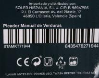 Actual product image Santa Clara santa manual chopper Clara