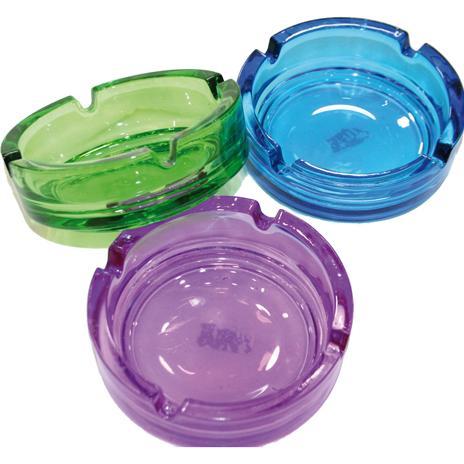 Thumbnail - Magni, Aschenbecher, Aschenbecher Glas bunt sortiert 10,5x3,8cm