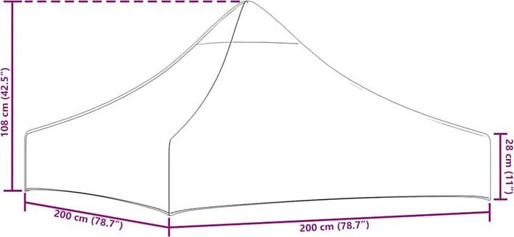 Produktbild vidaXL Hyazintha (200 cm, 200 cm)