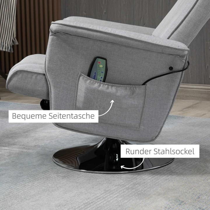 Actual product image Homcom Massage chair with ottoman