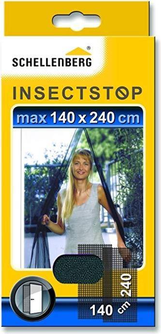 Schellenberg Insektentürvorhang, anthrazit, 140 x 240 cm (140 x 240 cm)