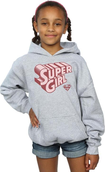 Immagine prodotto Supergirl Retro Logo Felpa con Cappuccio Ragazze (128)