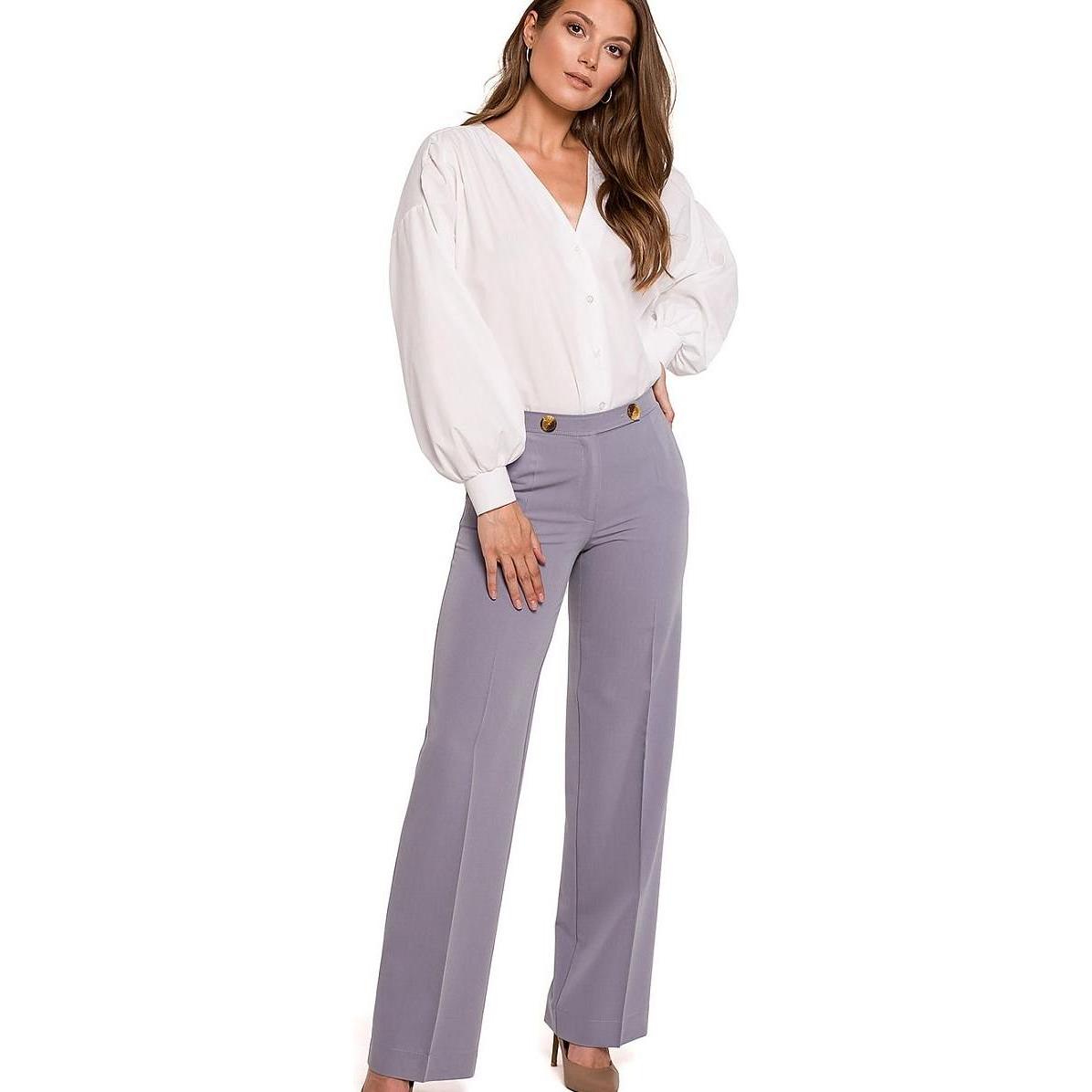 Makover, Damen, Anzug, Lange Hose, Grau, (S)