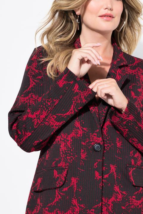 Image du produit Miamoda Jerseyblazer, Rippstruktur, Alloverdruck (56)