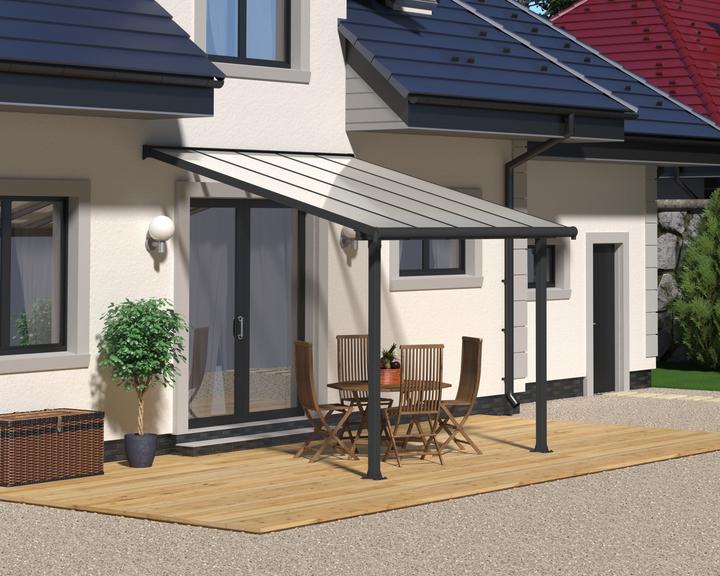 Produktbild Palram Terrassenberdachung CanopiaOlympia 3x3 307 x 295 cm grau