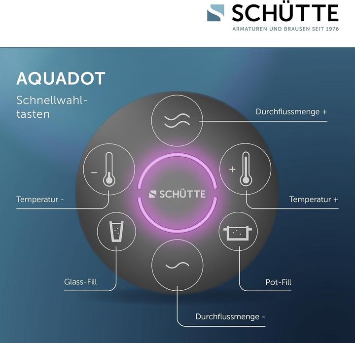 Actual product image Schütte Digital Smart Control Kitchen Faucet with Programmable Pot Fill Function