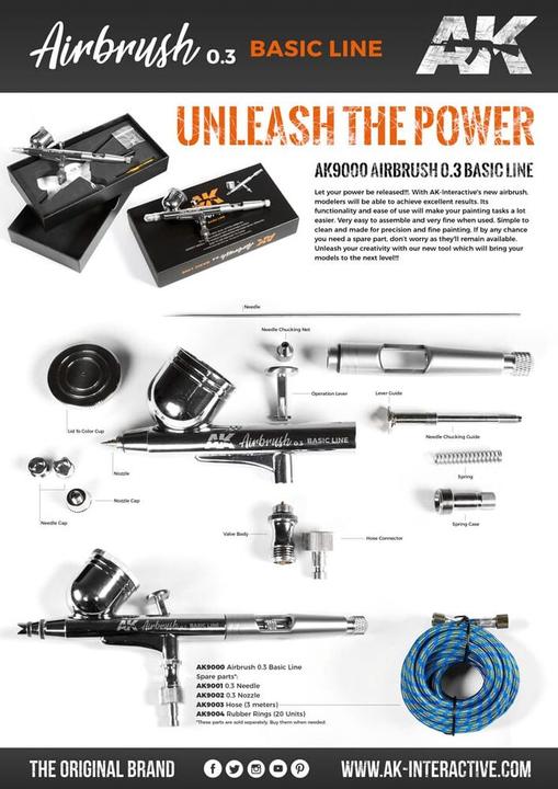 Produktbild AK Interactive Airbrush Basic Line 0.3