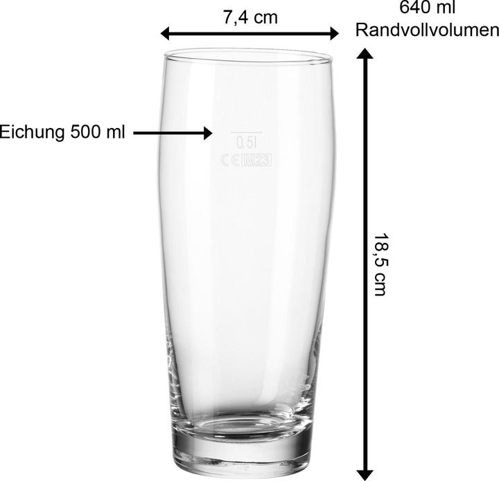 Immagine prodotto Wellco Confezione 12 tazze Willy da 0,5l (0.50 l, 12 x)