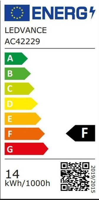 Energy Label Ledvance Smart+ Wifi Classic (E27, 14 W, 1521 lm, 1 x, F)