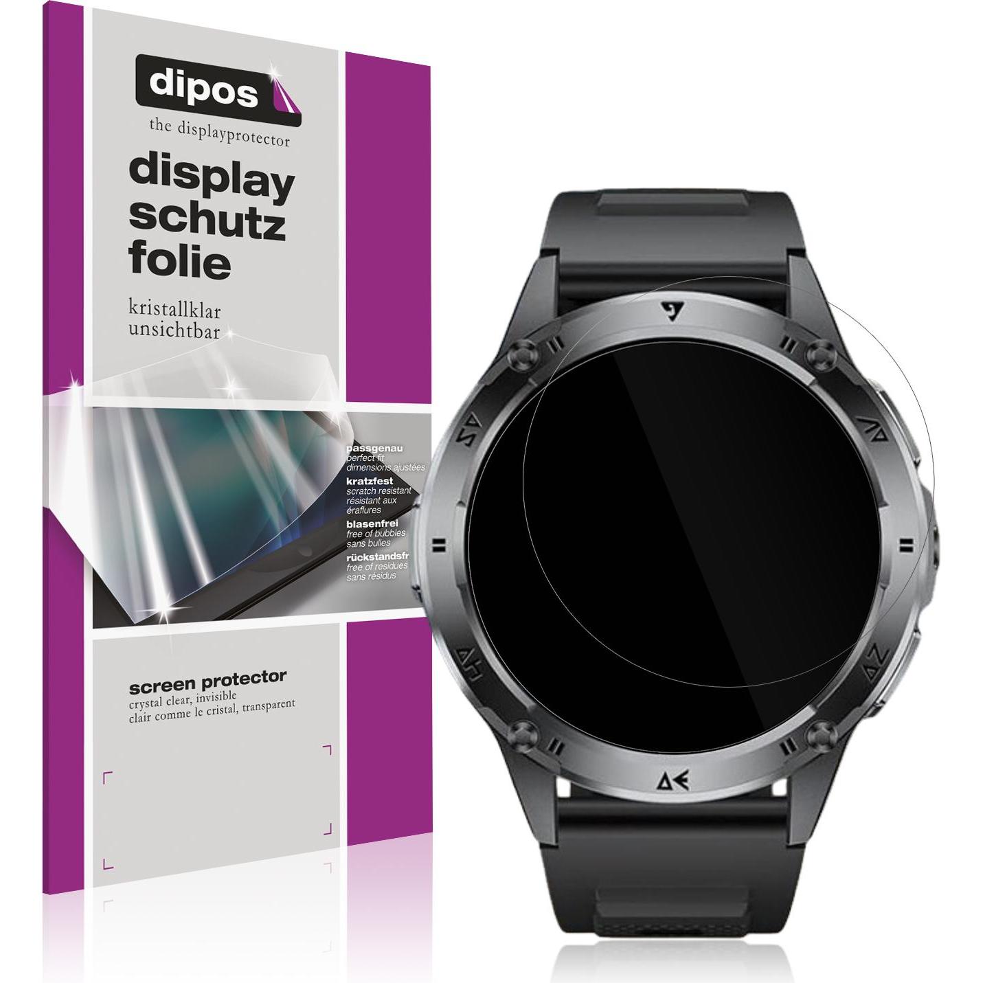 Dipos Schutzfolie Klar für LIGE EF1 Pro, Smartwatch Schutzfolie, Transparent
