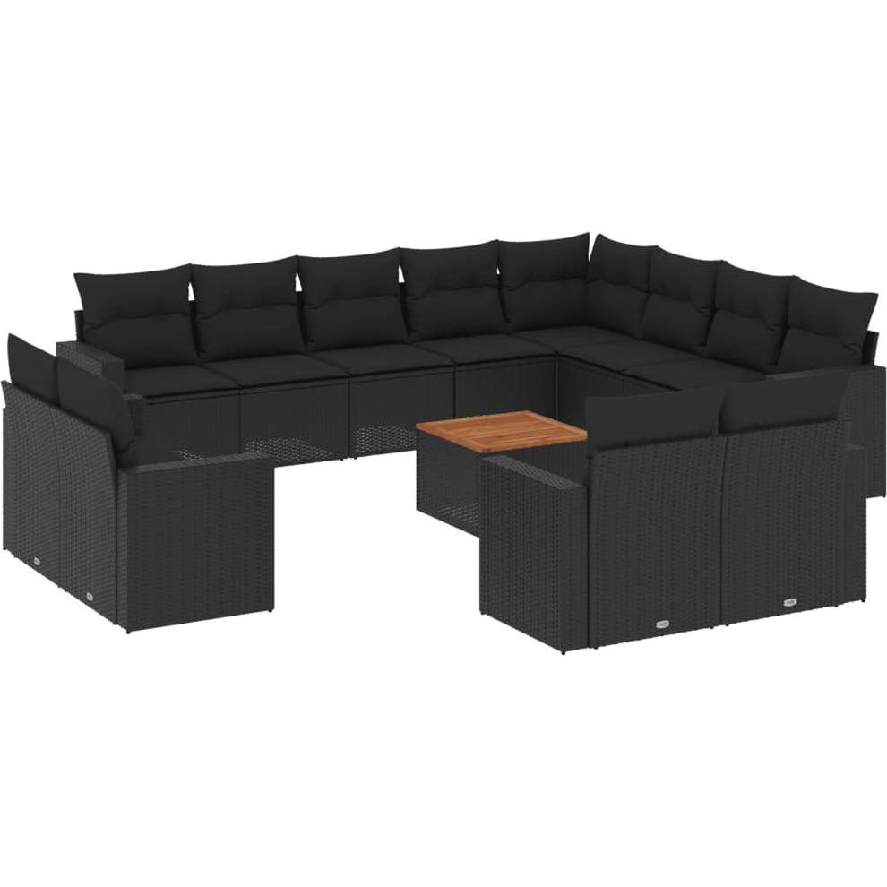 VidaXL, Gartenlounge, 10-tlg. Garten-Lounge-Set mit Kissen