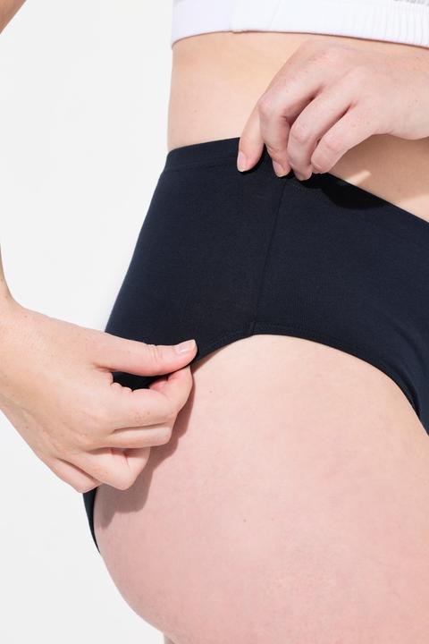 Image du produit Ulla Popken Culottes, lot de 2, rayé/uni, coton biologique (60)