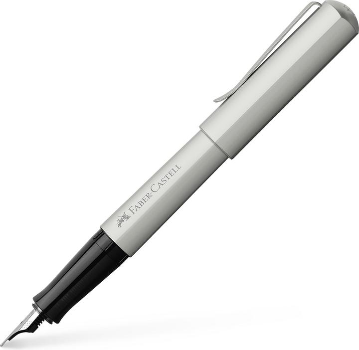 Immagine prodotto Faber-Castell Penna stilografica Hexo argento matt EF (Argento opaco, 1 x)