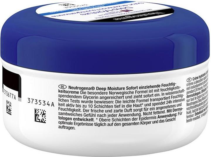 Actual product image Neutrogena Deep Moisture (200 ml, Day cream, Up to SPF 10)