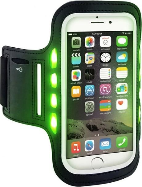Actual product image JTI LED sports wristband for smartphone - orange