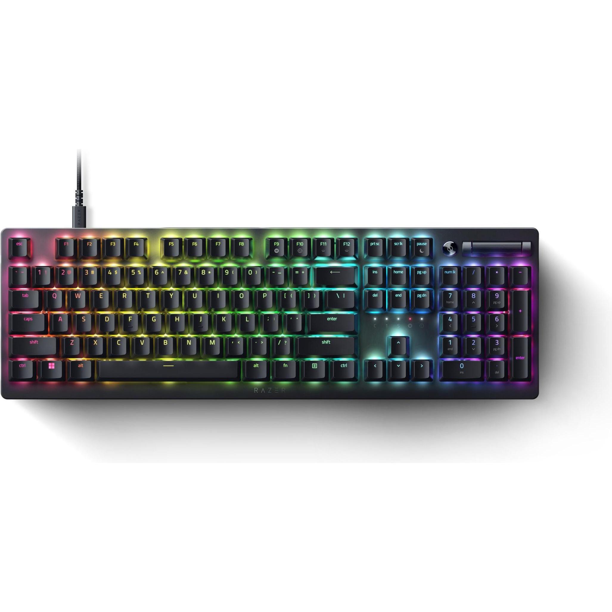 Razer DeathStalker V2 (DE, Kabelgebunden), Tastatur, Schwarz