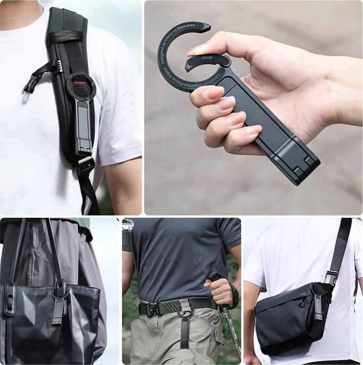 Actual product image Ulanzi MA30 Carabiner Mounted Phone Tripod(Purple)