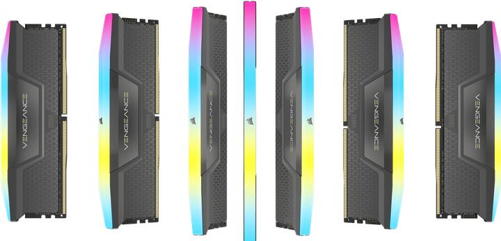 Actual product image Corsair VENGEANCE RGB DDR5 6000MT/s 32GB - GREY (2 x 16GB, 6000 MHz, DDR5 RAM, DIMM)