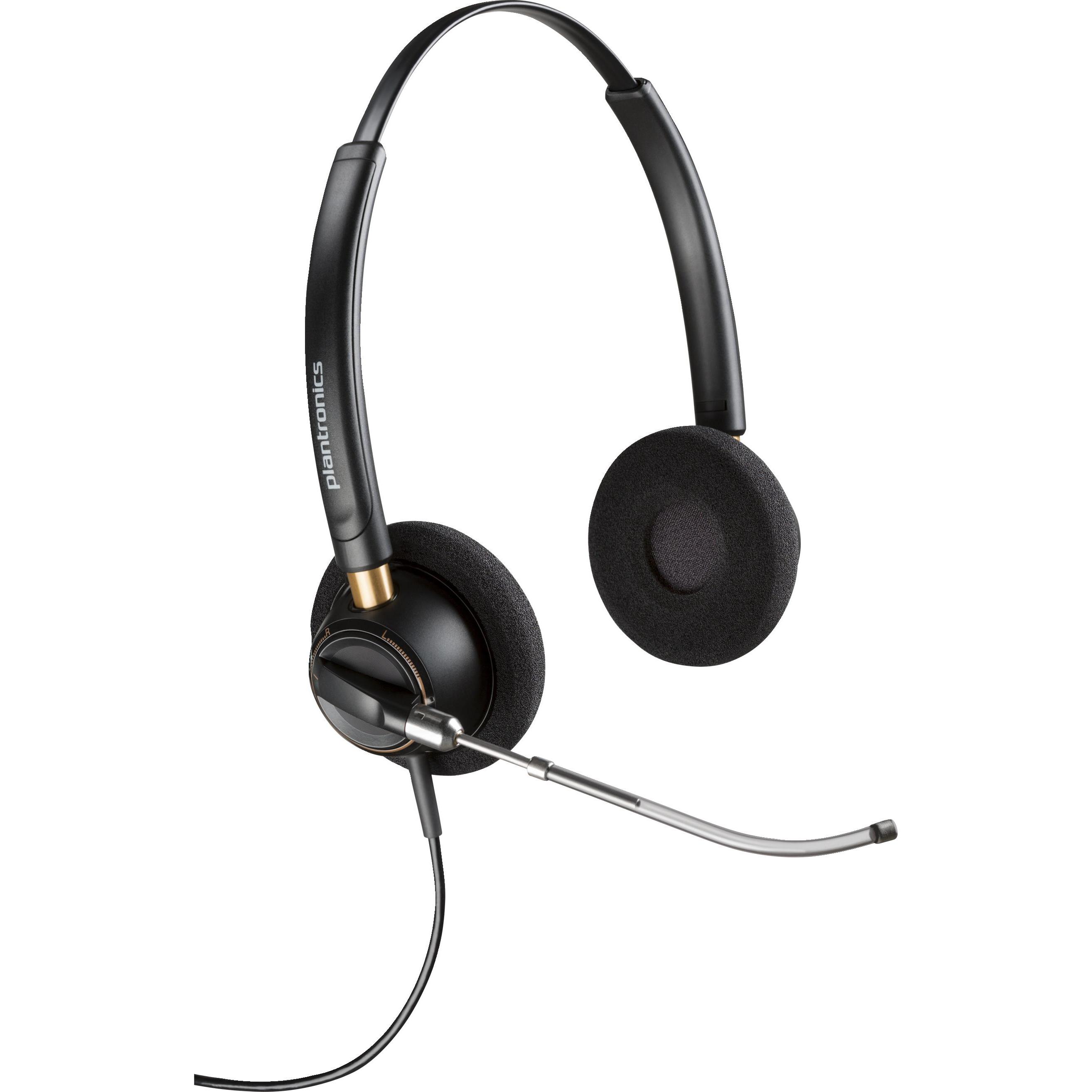 Poly EncorePro HW520V (Kabelgebunden, USB-A), Office Headset, Schwarz