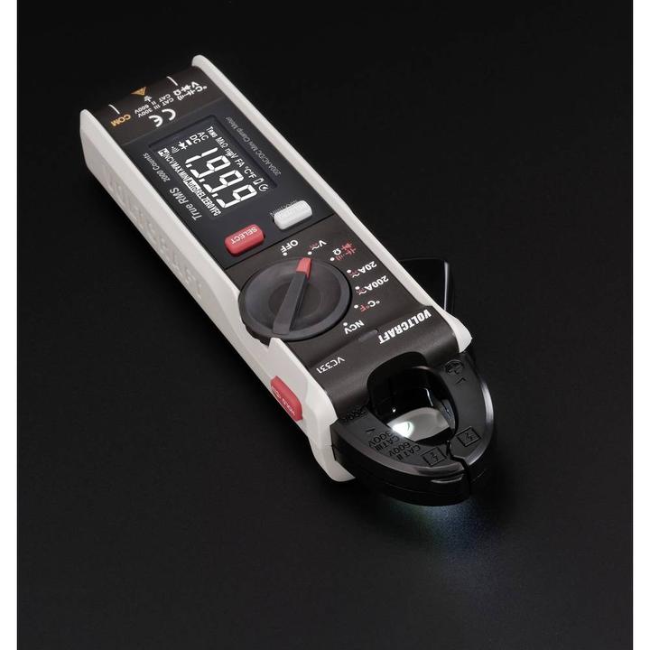 Image du produit Voltcraft VC-331 Pince ampèremétrique CAT II 600 V, CAT III 300V Affichage (Counts) : 2000 (CAT II 600V, CAT III 300V)