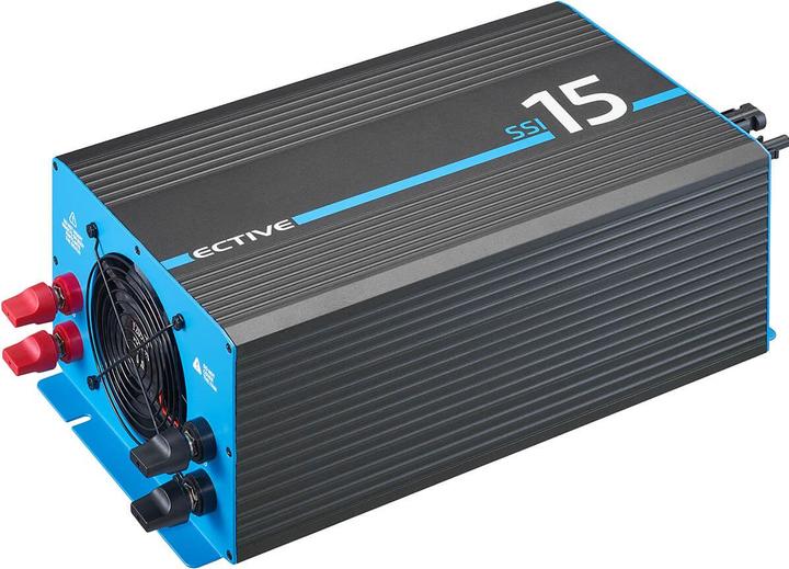Immagine prodotto Ective SSI 15 Sinus-Wechselrichter 1500W 12V mit Netzvorrang, Ladegerät & MPPT Laderegler (CH-Stecker)