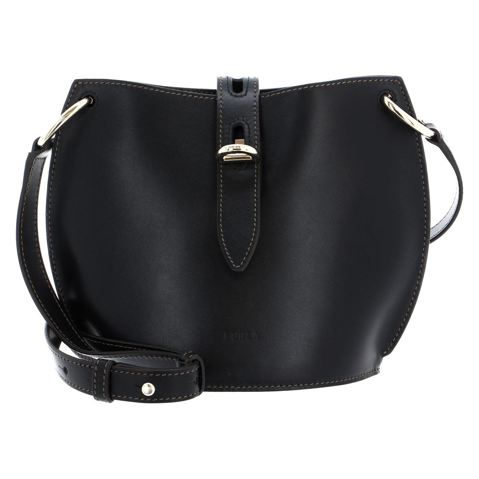 Furla, Damen, Handtasche, Unica Mini Crossbody, Schwarz