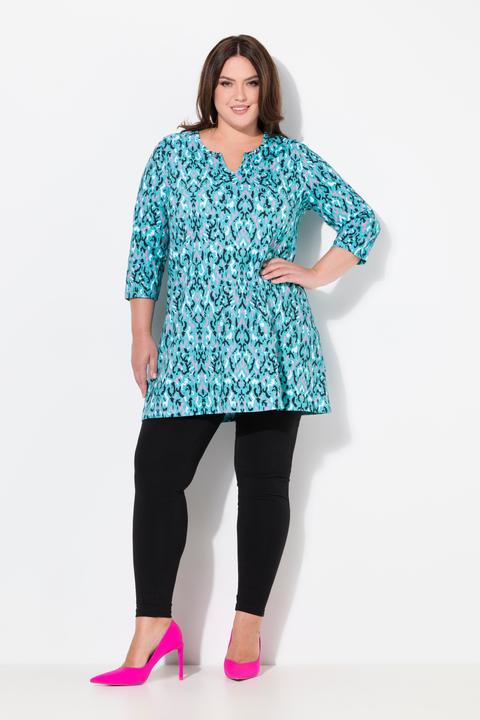 Produktbild Ulla Popken Longshirt, A-Linie, Tunika-Ausschnitt, 3/4-Arm (46, 48)
