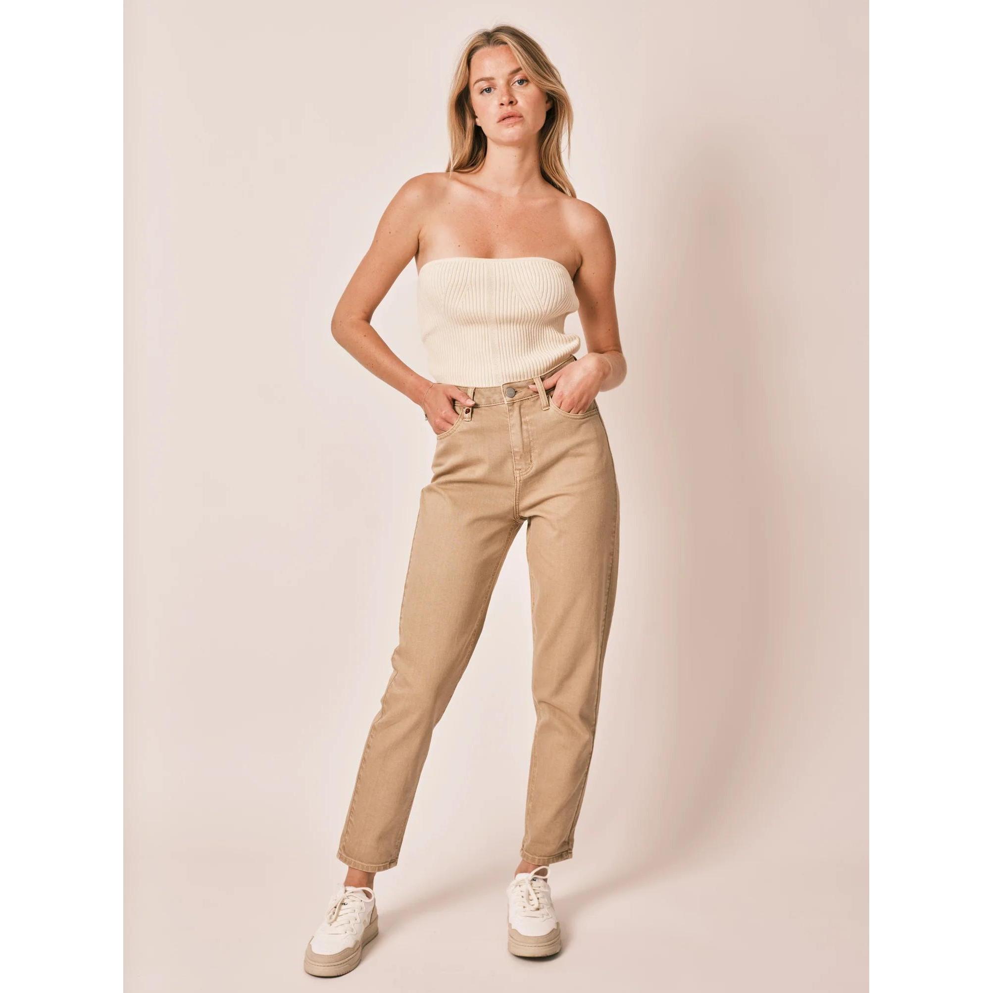 Thumbnail - F.A.M. Paris, Damen, Jeans, jeans polly, Beige, (24)