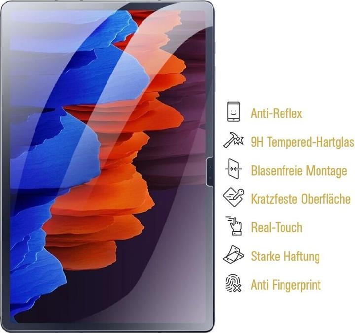 Actual product image Protectorking 4x tempered 9H Panzerglas matt entspiegelt (4 Piece, Galaxy Tab S9)