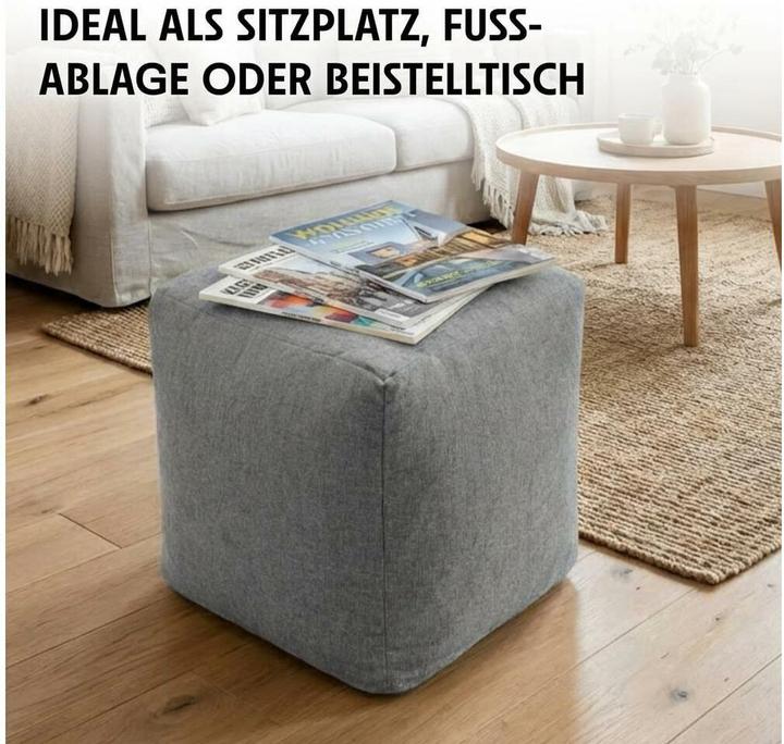 Produktbild Urbanara Hocker Basic-Comfort 85 l, Grau