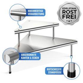Produktbild Wenko Massivo Duo Kücheneckregal - Silber