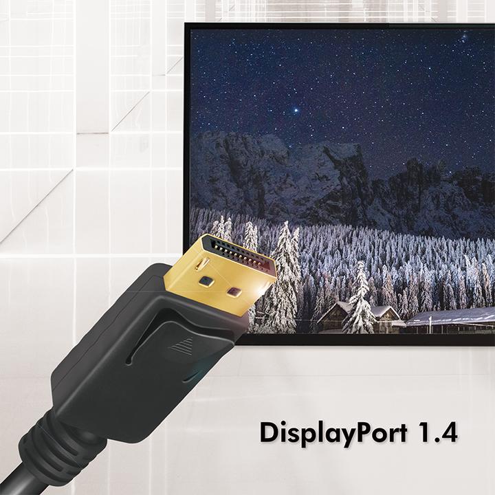Produktbild LogiLink DisplayPort 1.4 Anschlusskabel, 5,0 m, schwarz DisplayPort Stecker (5 m, DisplayPort, 1.4)