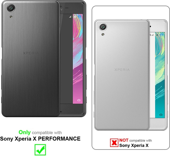 Actual product image Cadorabo Book Invisible Magnet Cover (Sony Xperia X Performance)